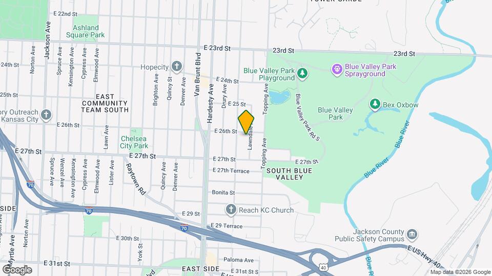 2610 Lawndale Ave Map and Location Details