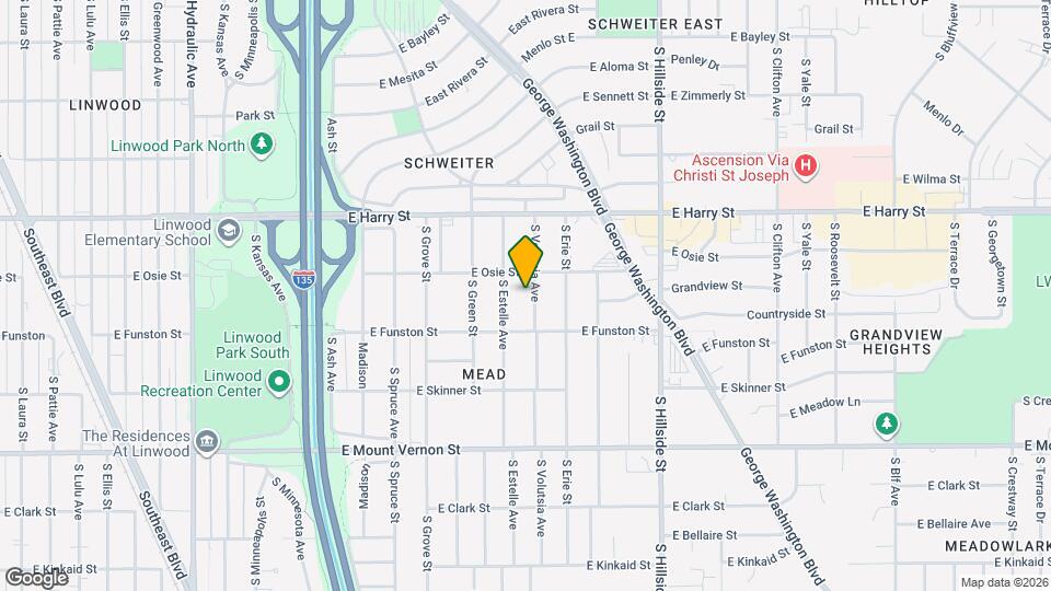 1721 S Volutsia Ave Map and Location Details