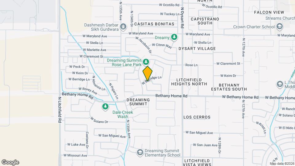 6027 N 133rd Dr Map and Location Details