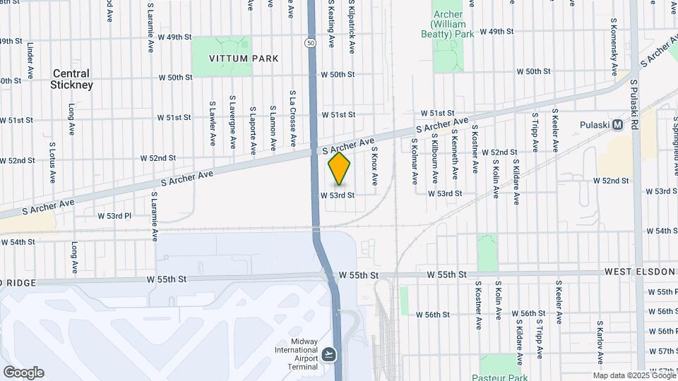 5251 S Keating Ave Map and Location Details