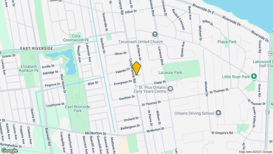 542 Lesperance Rd Map and Location Details