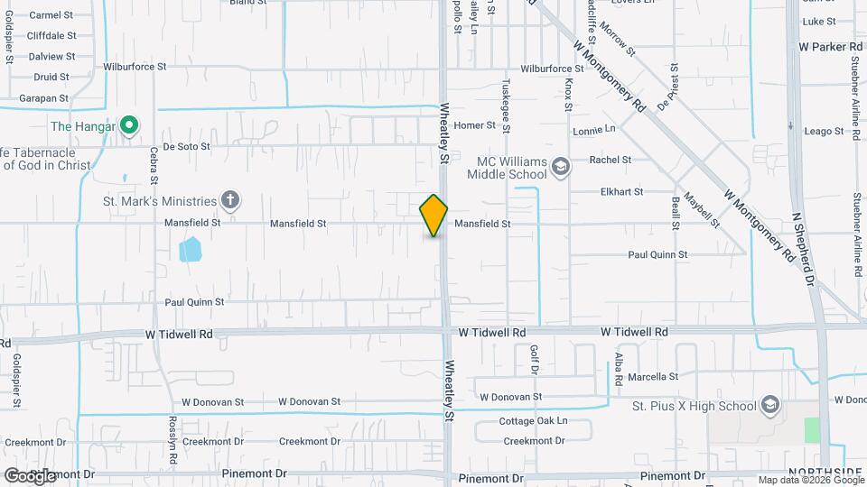 1105 Mansfield St Mapa y Detalles de la Ubicación