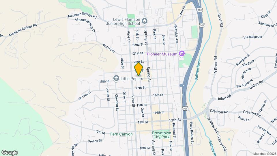 1805 Oak St Mapa y Detalles de la Ubicación