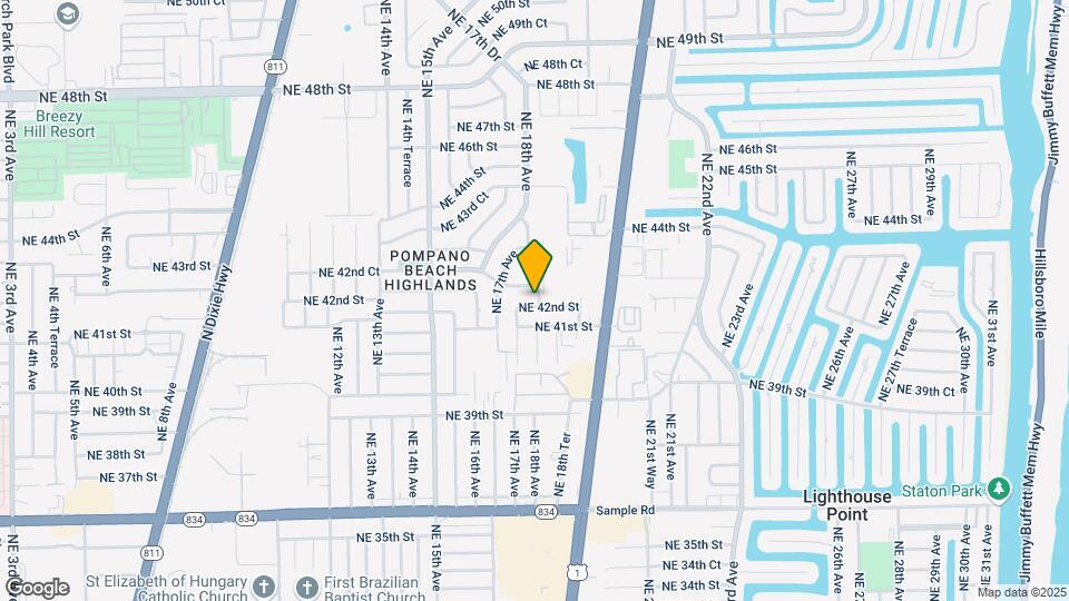 4201 NE 18th Ave Map and Location Details