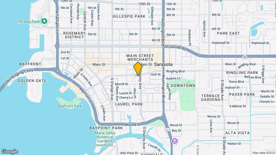 222 S Osprey Ave Mapa y Detalles de la Ubicación