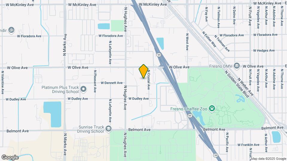 1017 N Crystal Ave Map and Location Details