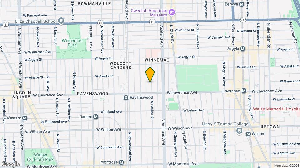 4830 N Paulina St, Unit 1W Mapa y Detalles de la Ubicación