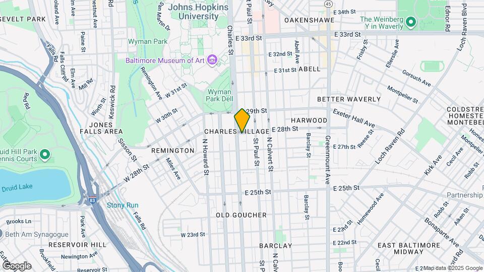 2735 N Charles St Map and Location Details