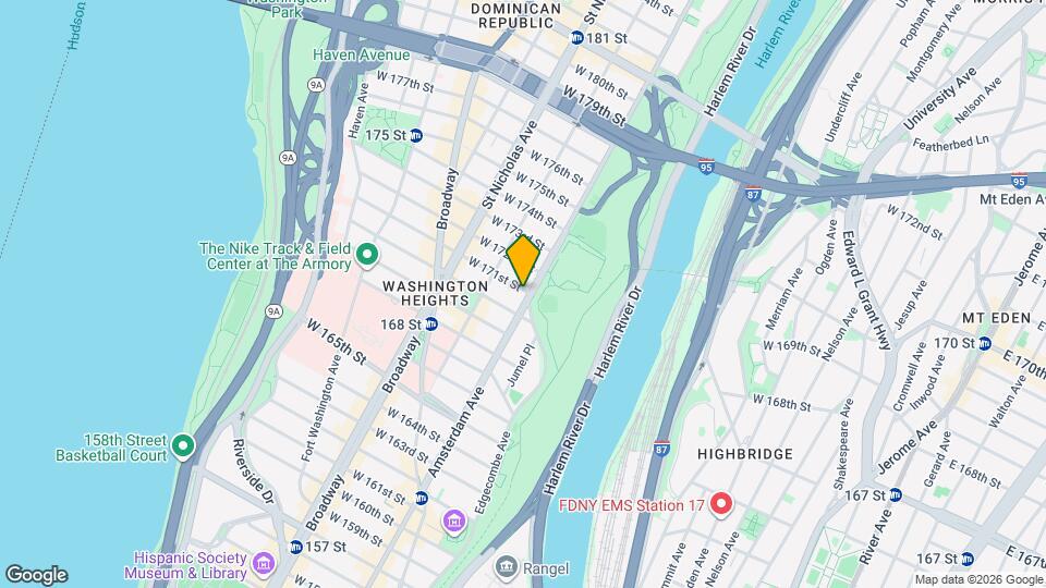 2232 Amsterdam Ave Map and Location Details