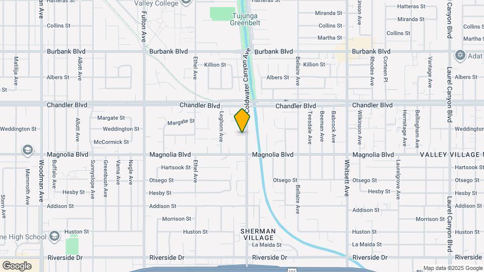 5245 Coldwater Canyon Ave Map and Location Details