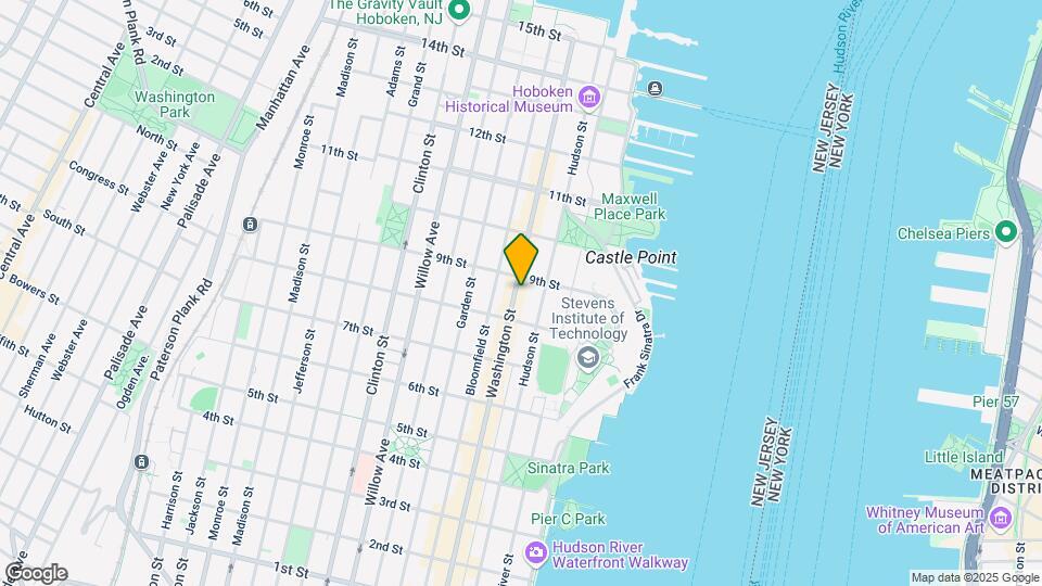 821 Washington St Map and Location Details