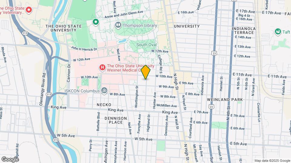 1557 Highland St Map and Location Details