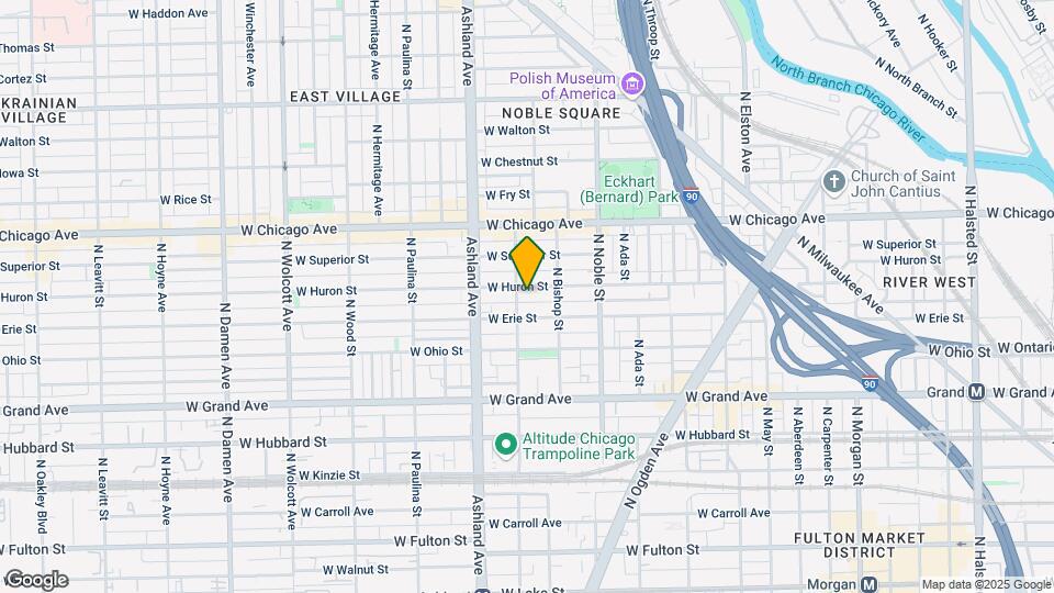 1475 W Huron St Map and Location Details