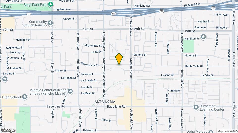 9617 Monte Vista St, Unit A Map and Location Details