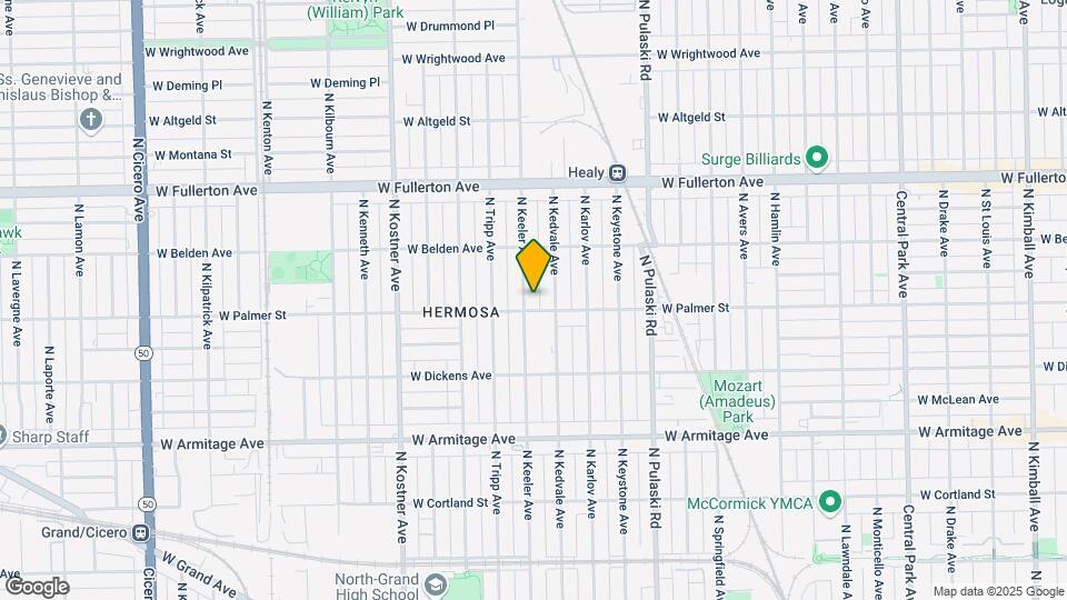 2209 N Keeler Ave Map and Location Details