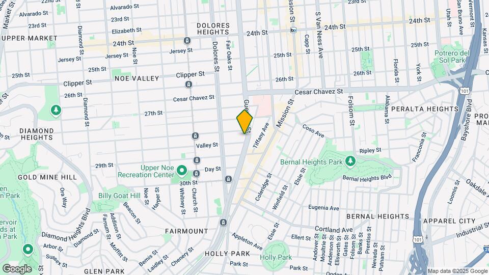 1630 Guerrero St Map and Location Details
