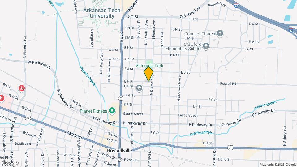 312 E H Pl Map and Location Details