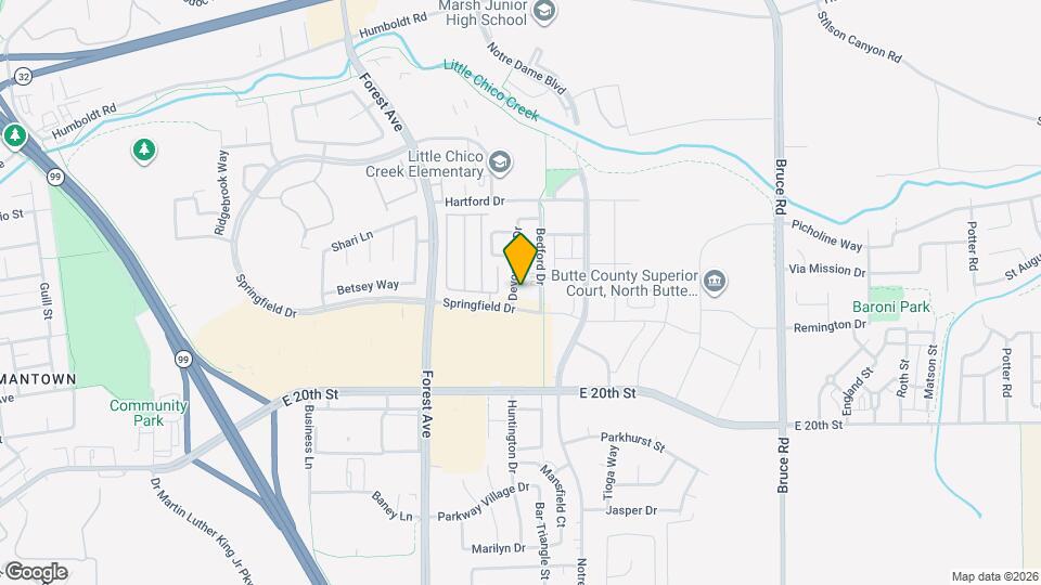 1877 Devonshire Dr Map and Location Details