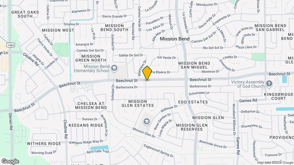 16043 Beechnut St Map and Location Details