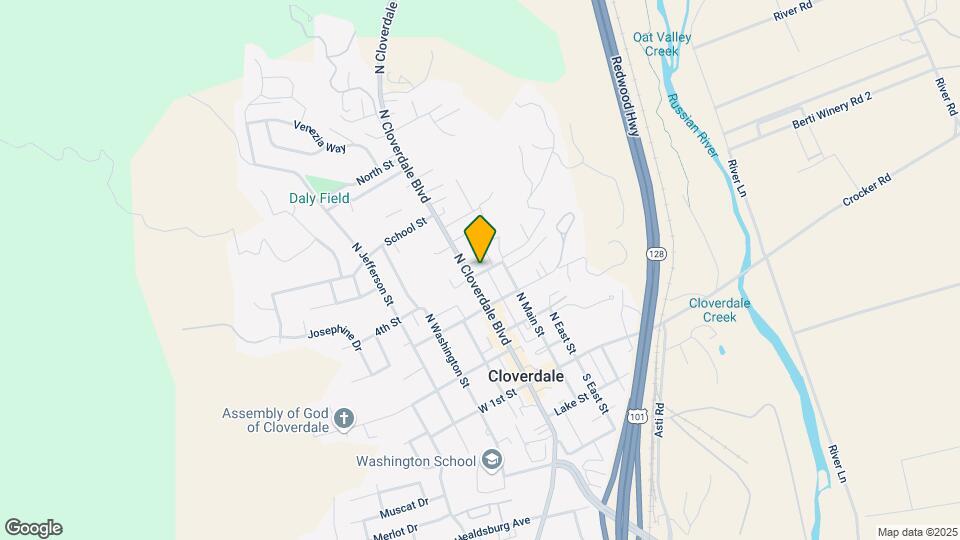 402 N Cloverdale Blvd Map and Location Details