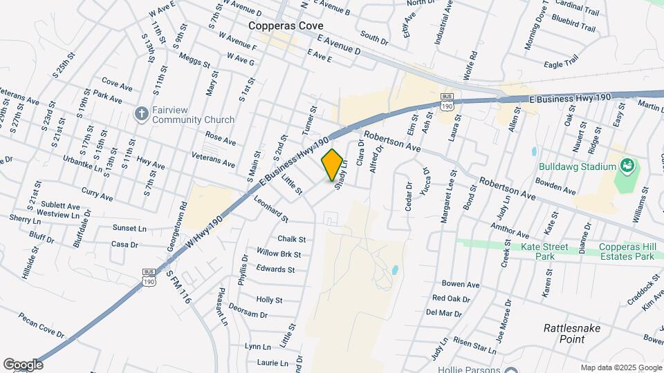 708 Shady Ln Map and Location Details