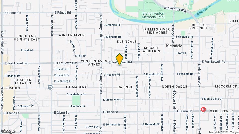 3212 E Fort Lowell Rd Mapa y Detalles de la Ubicación