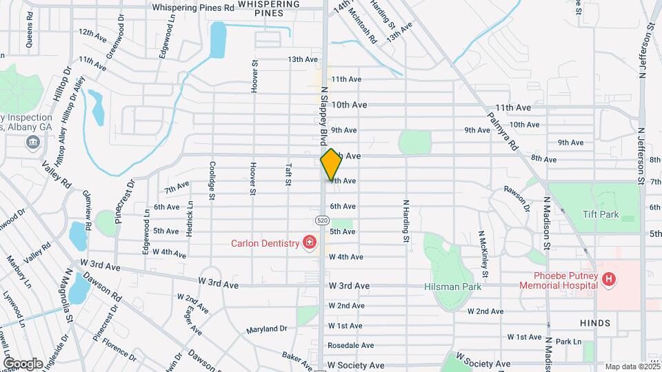 1308 N Slappey Blvd Mapa y Detalles de la Ubicación