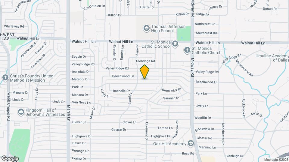 4023 Park Ln Map and Location Details