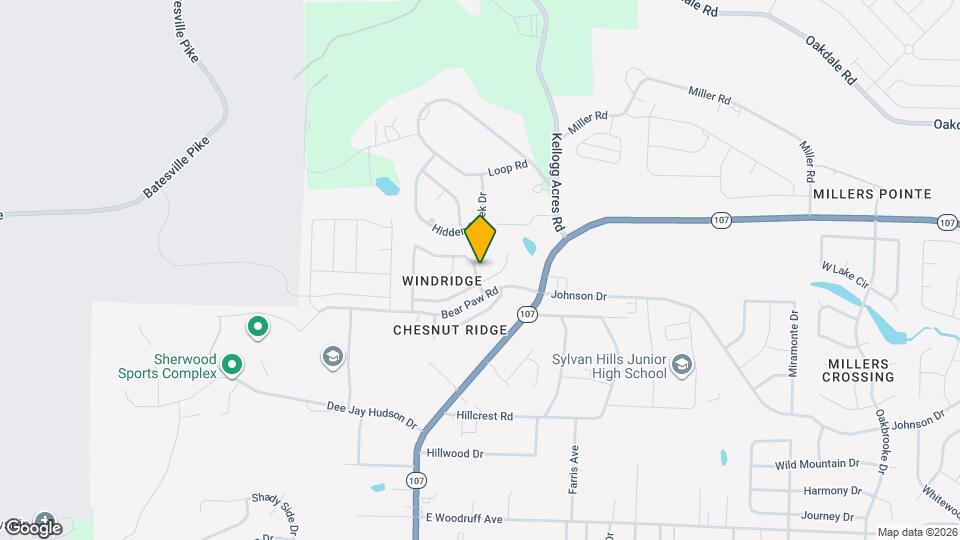 10710 Windridge Dr Map and Location Details