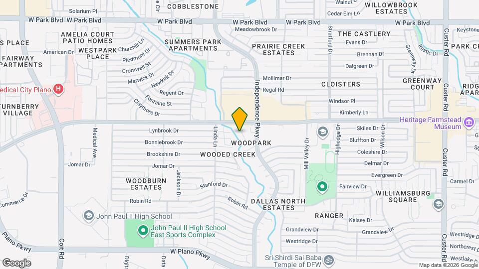 1417 Earlshire Pl Map and Location Details