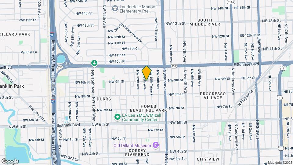 844 NW 11th Ave Map and Location Details