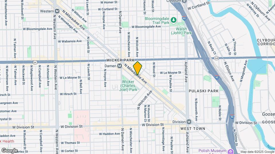 1474 N Milwaukee Ave Map and Location Details
