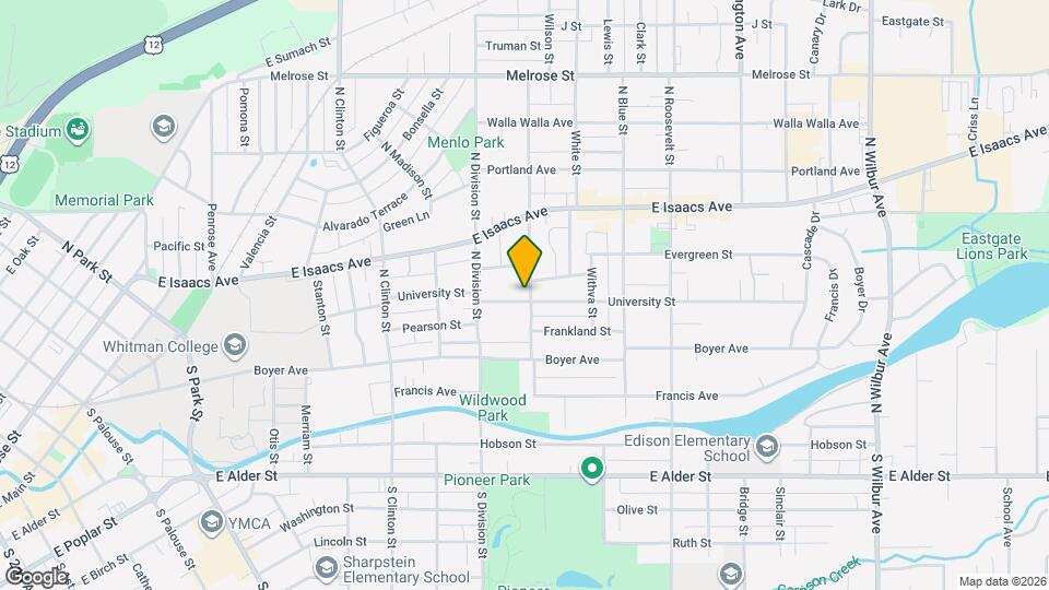 945 University St Map and Location Details