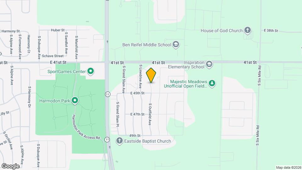 3704 S Outfield Cir Map and Location Details