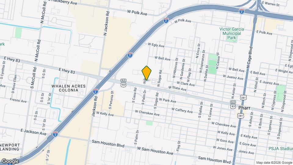 100 N Palm Dr Mapa y Detalles de la Ubicación