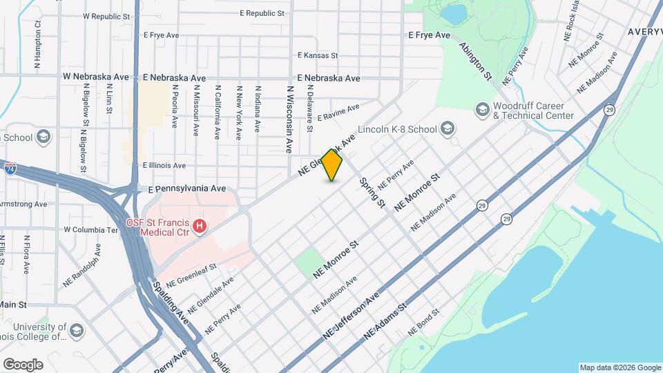 1117 NE Glendale Ave Mapa y Detalles de la Ubicación