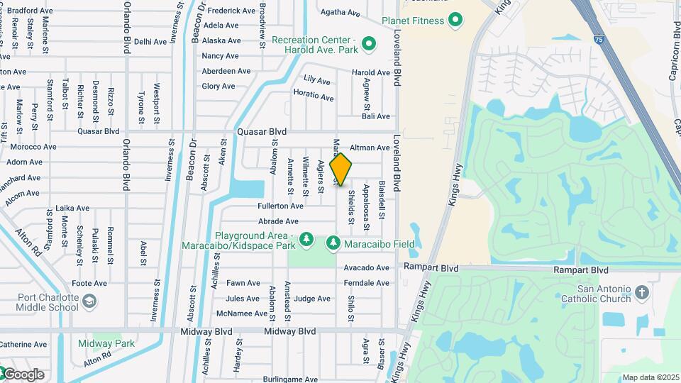 1382 Maracaibo St Map and Location Details