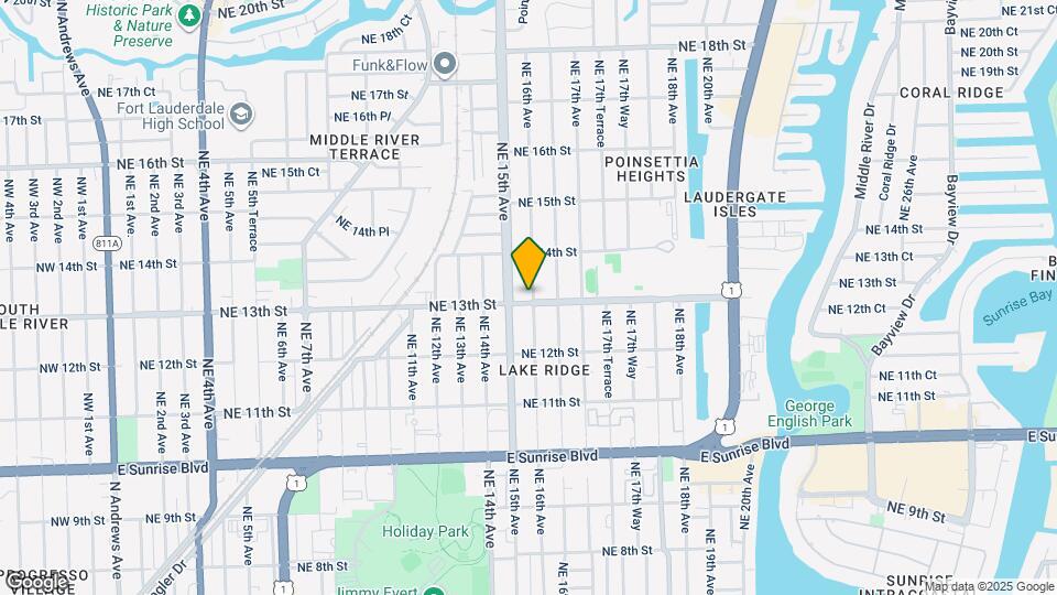 1301 NE 16th Ave Map and Location Details
