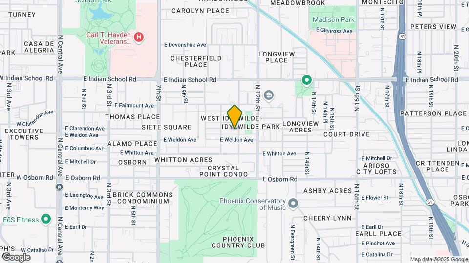 1057 E Clarendon Ave Map and Location Details