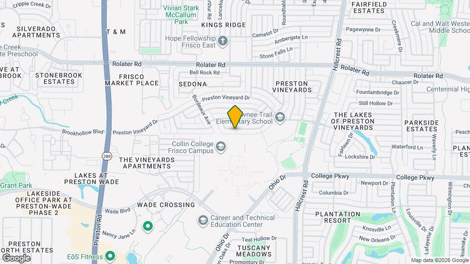 10201 Napa Valley Dr Map and Location Details