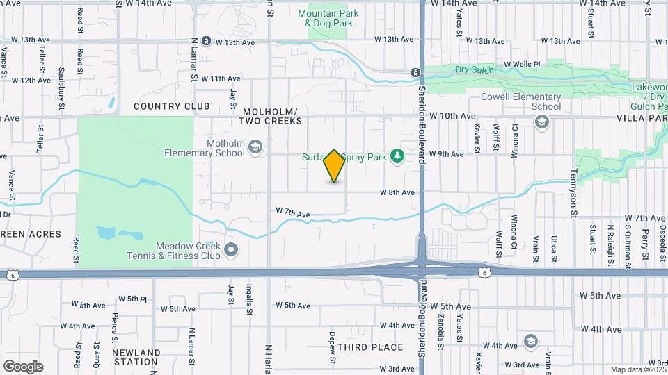 5657 W 8th Ave Map and Location Details