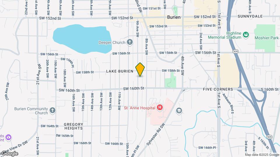 15824 9th Ave SW Map and Location Details