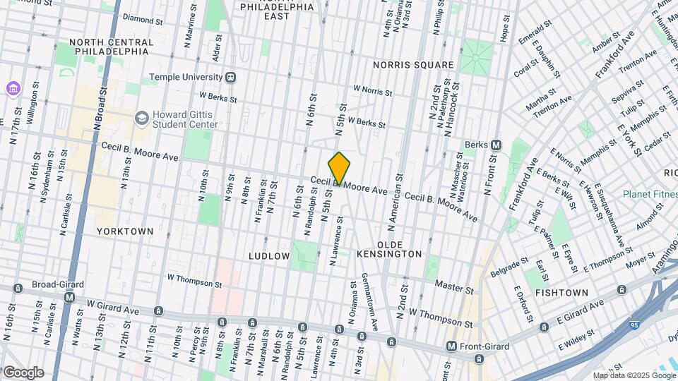 420 Cecil B. Moore Ave-Unit -420A Map and Location Details