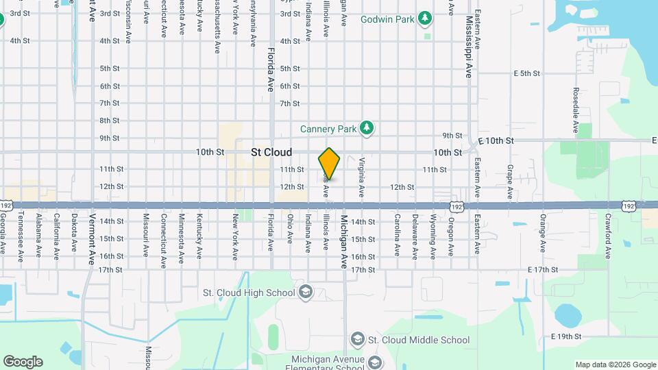 1121 Illinois Ave Map and Location Details