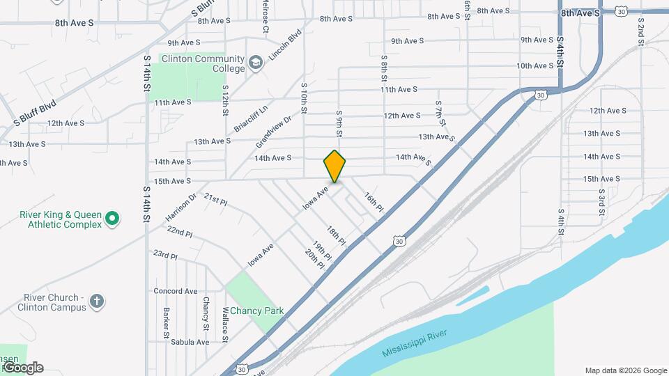 1615 Iowa Ave Mapa y Detalles de la Ubicación