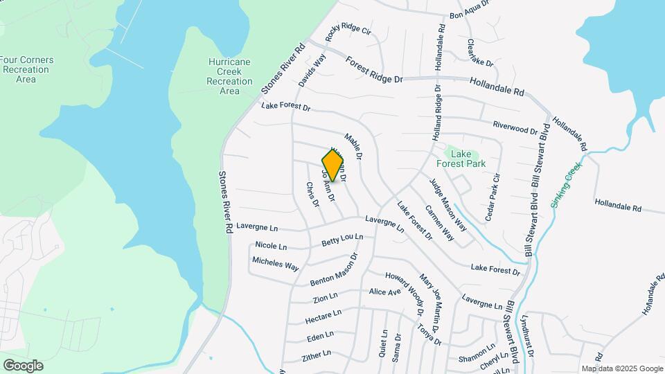 1627 Jo Ann Dr Map and Location Details
