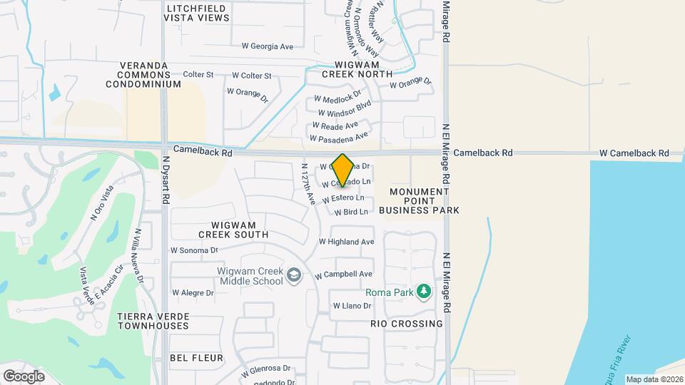 12552 W Estero Ln Map and Location Details