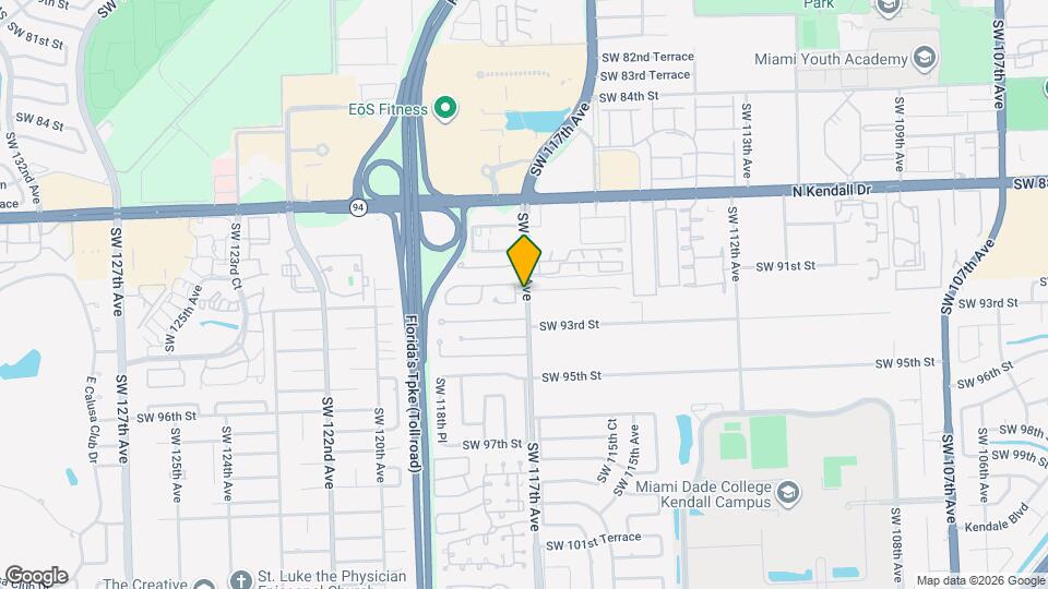 11724 SW 92nd St Map and Location Details
