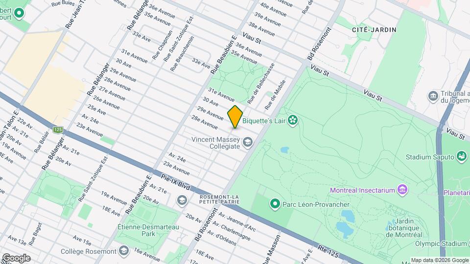 4460 De Bellechasse Rue Map and Location Details