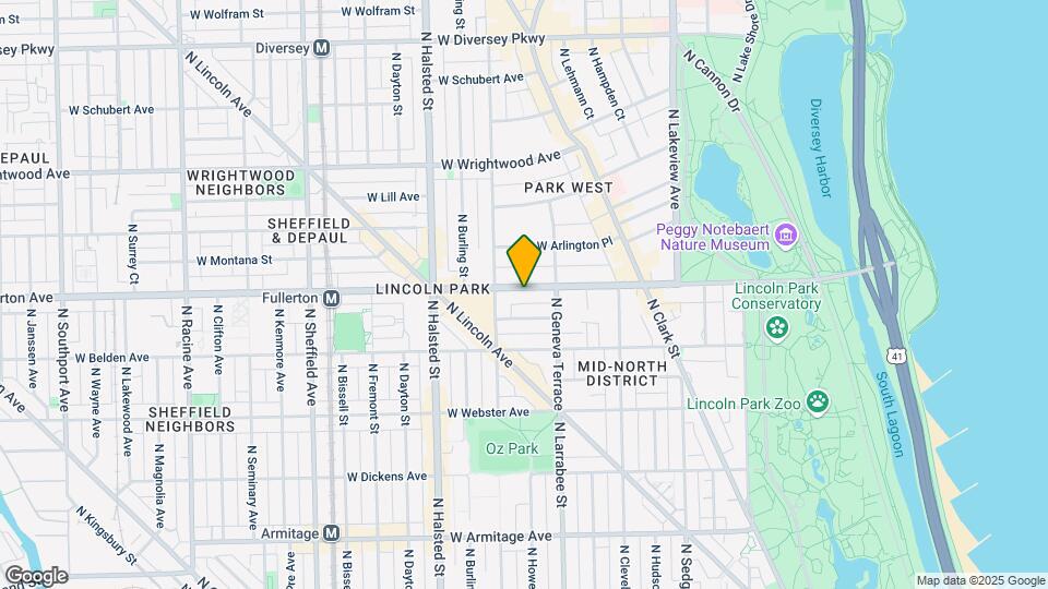 633 W Fullerton Pky Mapa y Detalles de la Ubicación